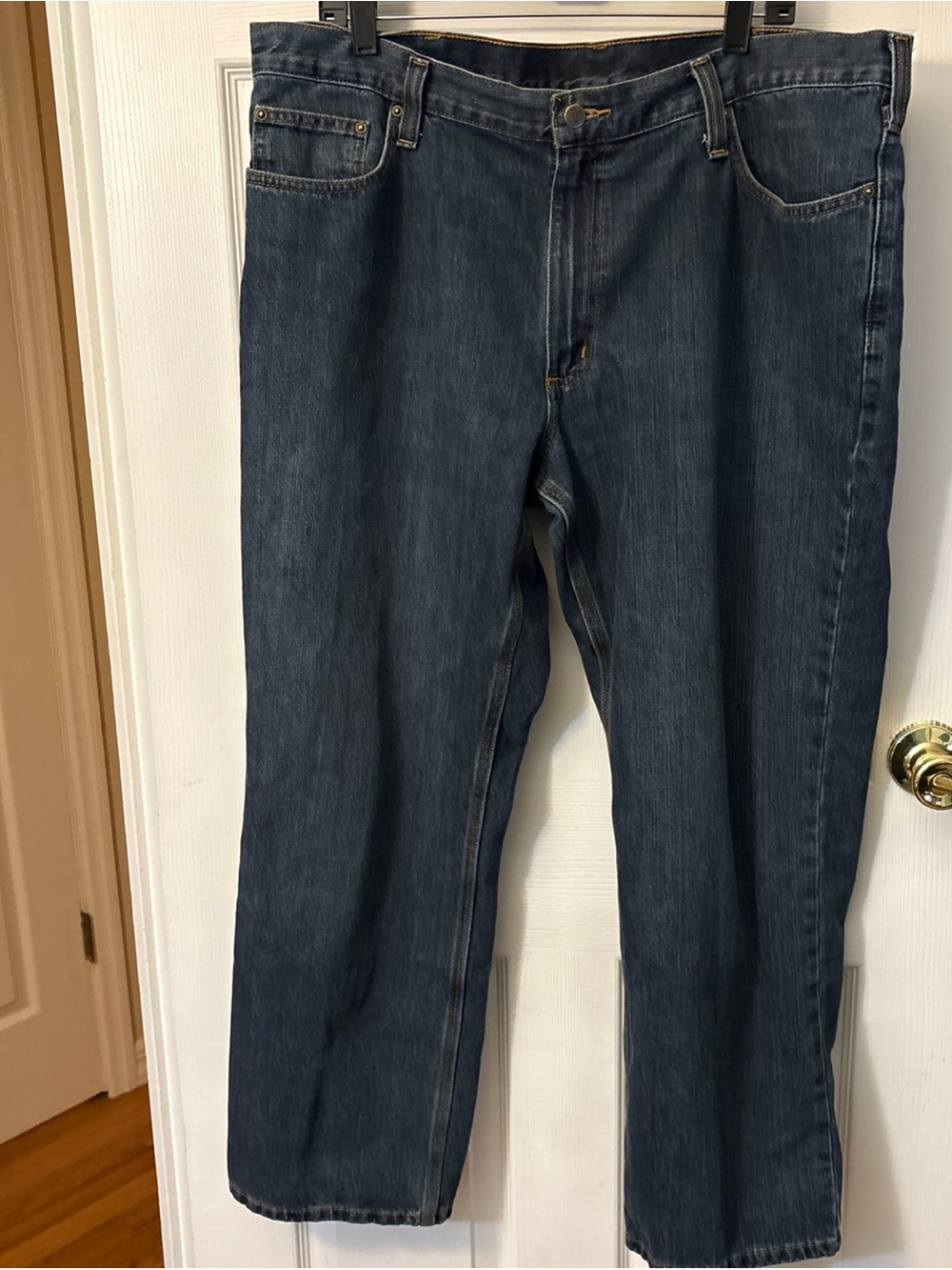 Carhartt Men's Straight Leg Dark Blue Jeans
